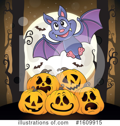 Royalty-Free (RF) Halloween Clipart Illustration by visekart - Stock Sample #1609915