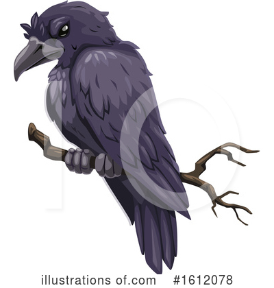 Raven Clipart #1612078 by Vector Tradition SM