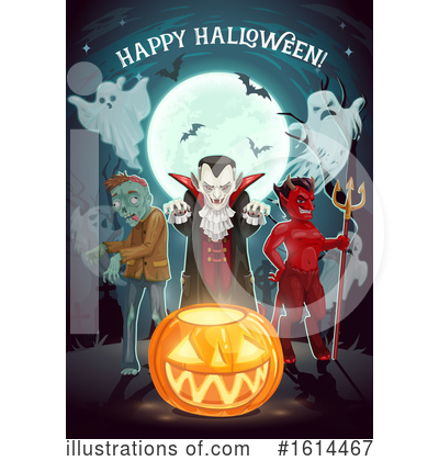 Royalty-Free (RF) Halloween Clipart Illustration by Vector Tradition SM - Stock Sample #1614467