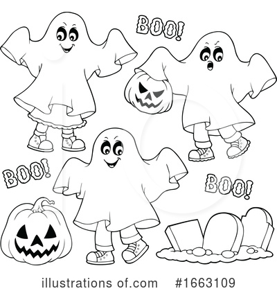 Royalty-Free (RF) Halloween Clipart Illustration by visekart - Stock Sample #1663109