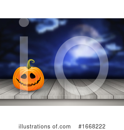 Royalty-Free (RF) Halloween Clipart Illustration by KJ Pargeter - Stock Sample #1668222