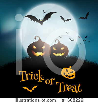 Royalty-Free (RF) Halloween Clipart Illustration by KJ Pargeter - Stock Sample #1668229