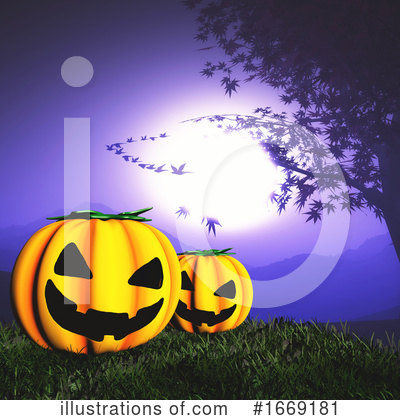 Royalty-Free (RF) Halloween Clipart Illustration by KJ Pargeter - Stock Sample #1669181