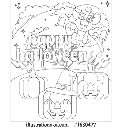 Royalty-Free (RF) Halloween Clipart Illustration by AtStockIllustration - Stock Sample #1680477