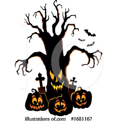 Royalty-Free (RF) Halloween Clipart Illustration by visekart - Stock Sample #1681167