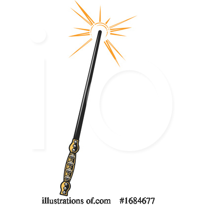 Magic Wand Clipart #1684677 by Vector Tradition SM