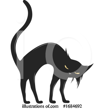 Scared Cat Clipart #1684692 by Vector Tradition SM