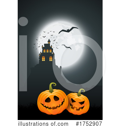 Halloween Castle Clipart #1752907 by KJ Pargeter
