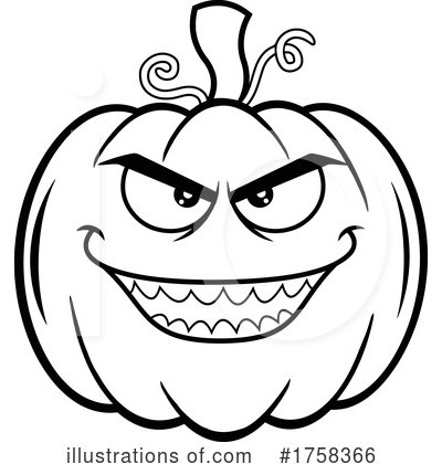 Royalty-Free (RF) Halloween Clipart Illustration by Hit Toon - Stock Sample #1758366