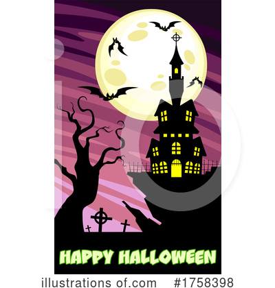 Royalty-Free (RF) Halloween Clipart Illustration by Hit Toon - Stock Sample #1758398