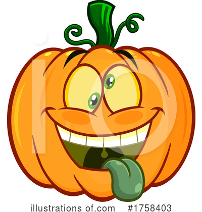 Pumpkin Clipart #1758403 by Hit Toon