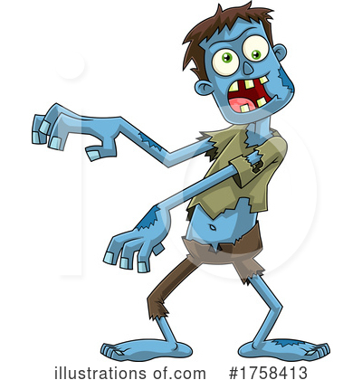 Zombies Clipart #1758413 by Hit Toon