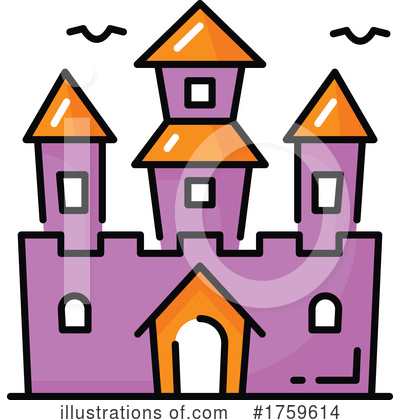 Haunted Castle Clipart #1759614 by Vector Tradition SM