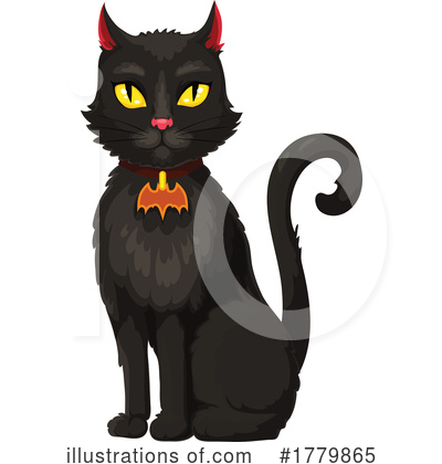 Black Cat Clipart #1779865 by Vector Tradition SM