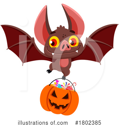 Bat Clipart #1802385 by Hit Toon