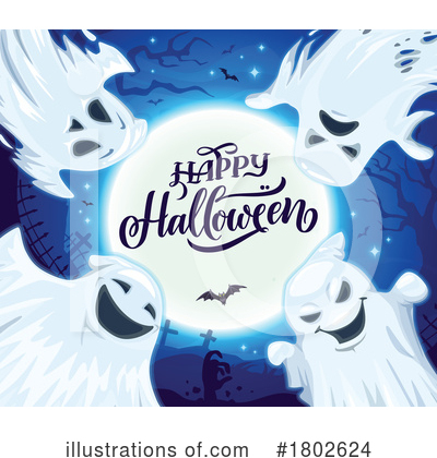 Ghosts Clipart #1802624 by Vector Tradition SM