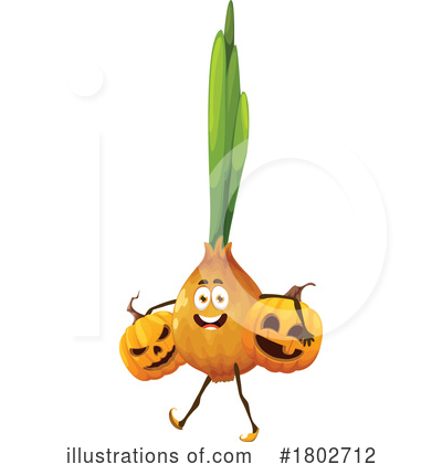 Yellow Onion Clipart #1802712 by Vector Tradition SM
