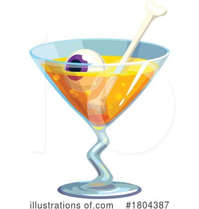 Alcoholic Beverage Clipart #1804387 by Vector Tradition SM
