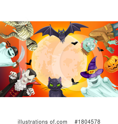Royalty-Free (RF) Halloween Clipart Illustration by Vector Tradition SM - Stock Sample #1804578