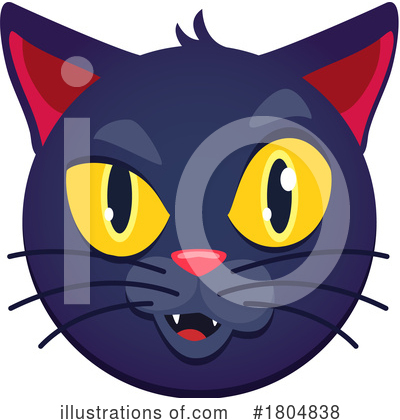Black Cat Clipart #1804838 by Vector Tradition SM