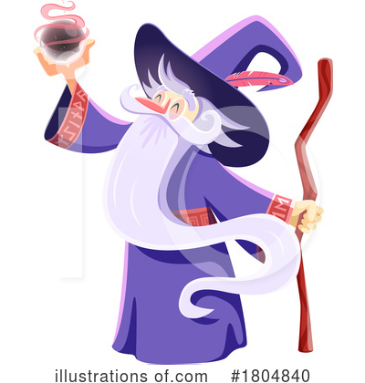 Wizard Clipart #1804840 by Vector Tradition SM