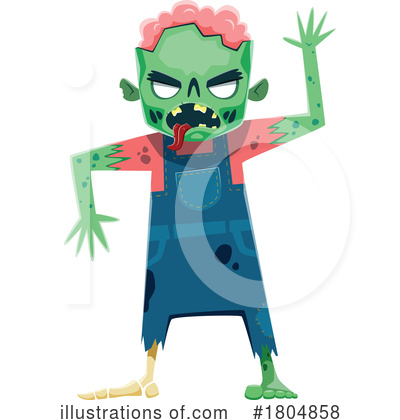 Zombie Clipart #1804858 by Vector Tradition SM