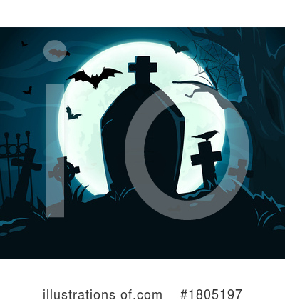 Cemetery Clipart #1805197 by Vector Tradition SM
