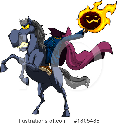 Headless Horseman Clipart #1805488 by Hit Toon