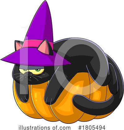 Royalty-Free (RF) Halloween Clipart Illustration by Hit Toon - Stock Sample #1805494