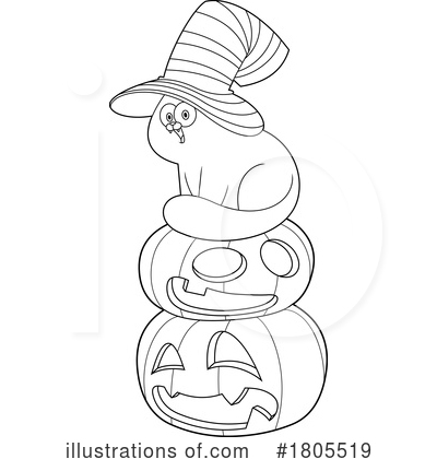 Royalty-Free (RF) Halloween Clipart Illustration by Hit Toon - Stock Sample #1805519