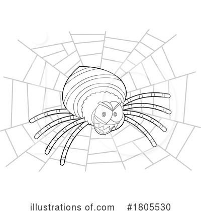Spider Clipart #1805530 by Hit Toon