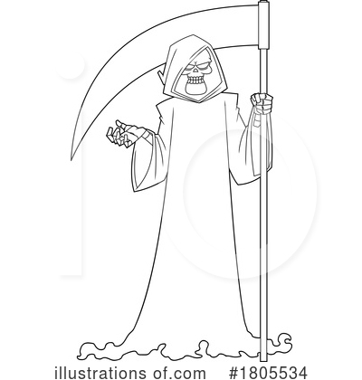 Grim Reaper Clipart #1805534 by Hit Toon