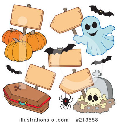 Royalty-Free (RF) Halloween Clipart Illustration by visekart - Stock Sample #213558