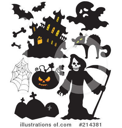 Royalty-Free (RF) Halloween Clipart Illustration by visekart - Stock Sample #214381