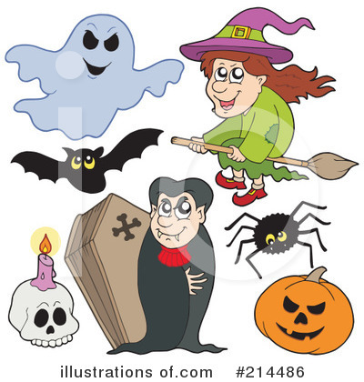 Royalty-Free (RF) Halloween Clipart Illustration by visekart - Stock Sample #214486