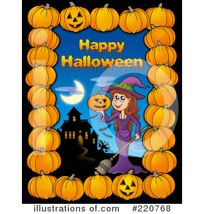 Royalty-Free (RF) Halloween Clipart Illustration by visekart - Stock Sample #220768