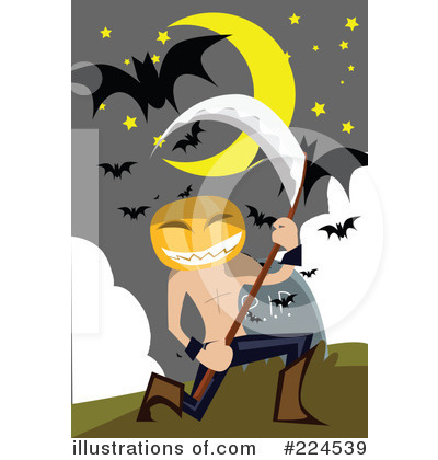 Royalty-Free (RF) Halloween Clipart Illustration by mayawizard101 - Stock Sample #224539
