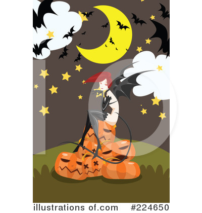 Royalty-Free (RF) Halloween Clipart Illustration by mayawizard101 - Stock Sample #224650