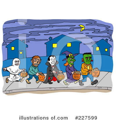 Royalty-Free (RF) Halloween Clipart Illustration by LaffToon - Stock Sample #227599