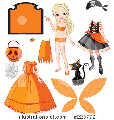 Royalty-Free (RF) Halloween Clipart Illustration by Pushkin - Stock Sample #228772
