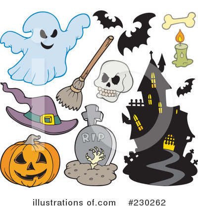 Royalty-Free (RF) Halloween Clipart Illustration by visekart - Stock Sample #230262