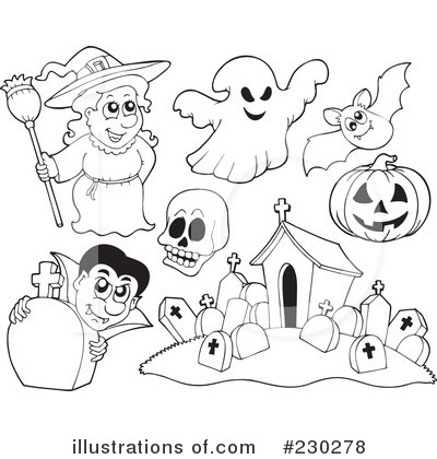 Royalty-Free (RF) Halloween Clipart Illustration by visekart - Stock Sample #230278