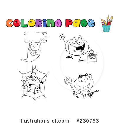 Royalty-Free (RF) Halloween Clipart Illustration by Hit Toon - Stock Sample #230753