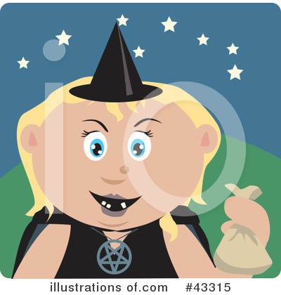 Witch Clipart #43315 by Dennis Holmes Designs