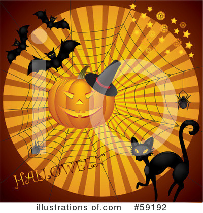 Royalty-Free (RF) Halloween Clipart Illustration by Eugene - Stock Sample #59192