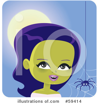 Royalty-Free (RF) Halloween Clipart Illustration by Monica - Stock Sample #59414