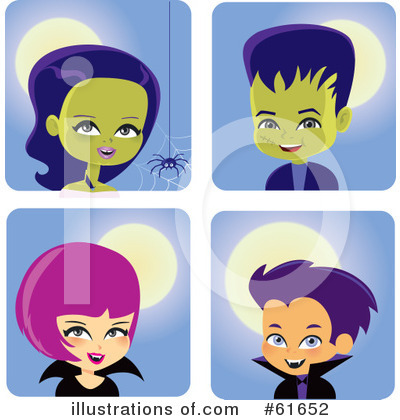Royalty-Free (RF) Halloween Clipart Illustration by Monica - Stock Sample #61652