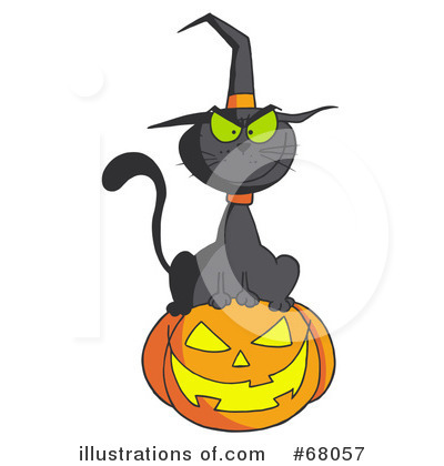 Black Cats Clipart #68057 by Hit Toon