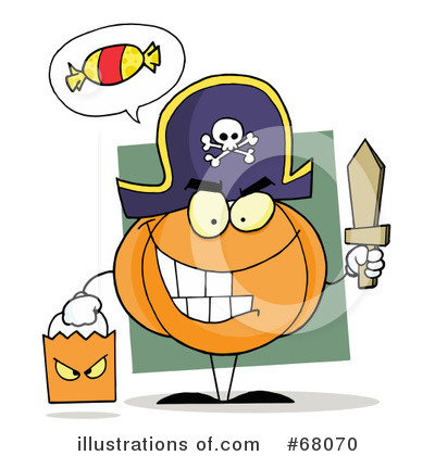Royalty-Free (RF) Halloween Clipart Illustration by Hit Toon - Stock Sample #68070