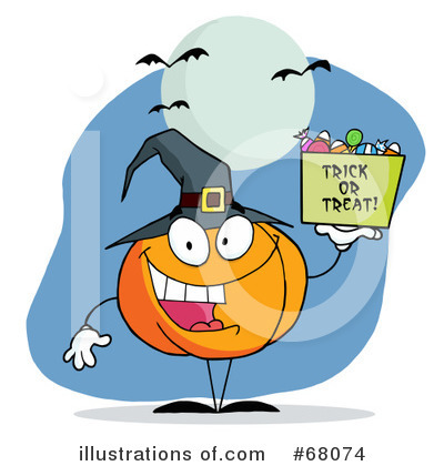 Pumpkin Character Clipart #68074 by Hit Toon